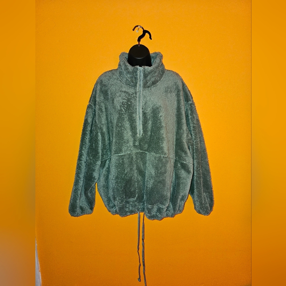 All In Motion Avenue Green Quarter Zip Pull Over Size 2X New